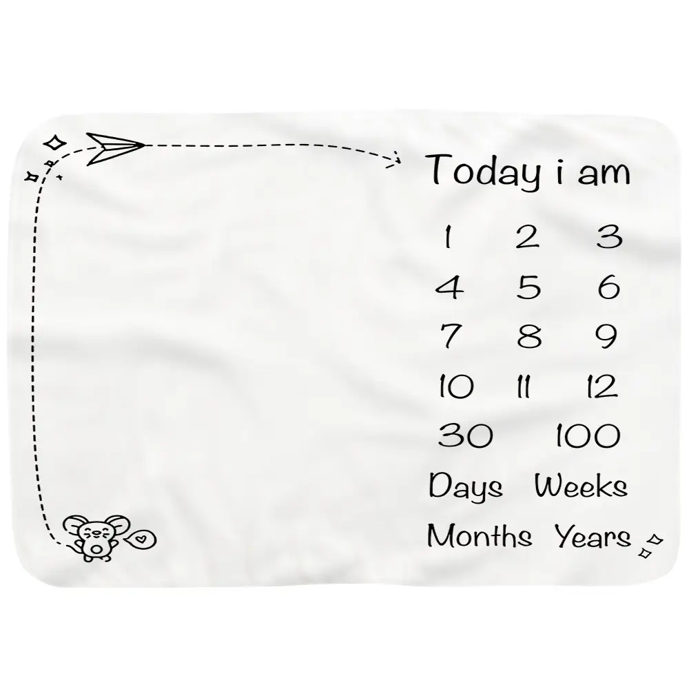 Baby Boy And Girl Milestone Blanket 13 Baby Boy And Girl Milestone Blanket 12