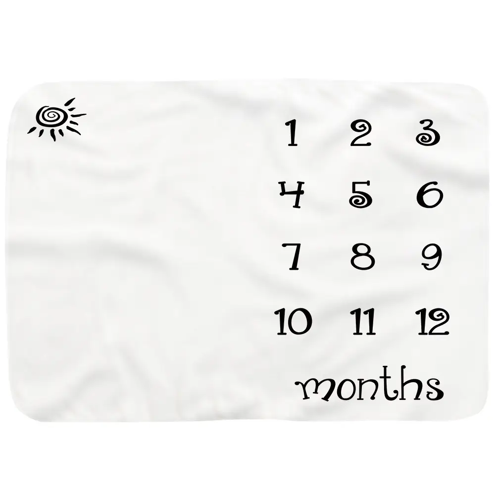 Baby Boy And Girl Milestone Blanket 14 Baby Boy And Girl Milestone Blanket 13