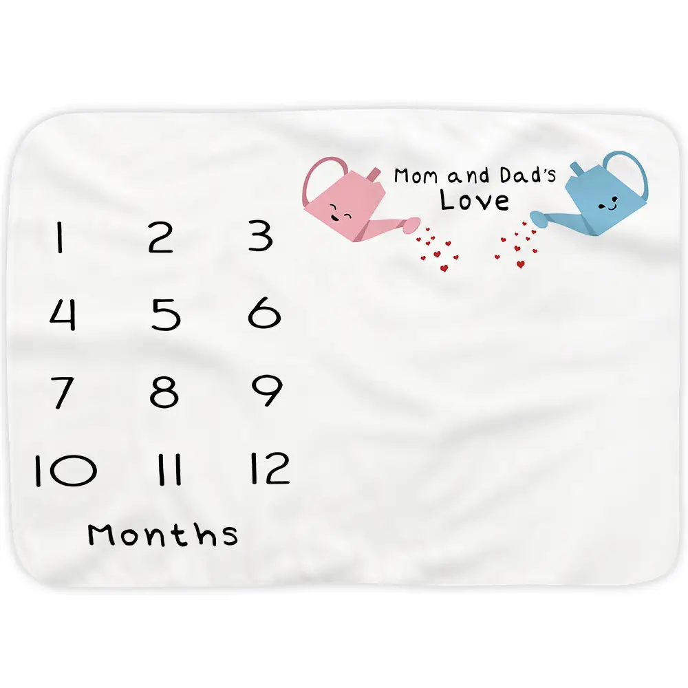 Baby Boy And Girl Milestone Blanket 5 Baby Boy And Girl Milestone Blanket 4