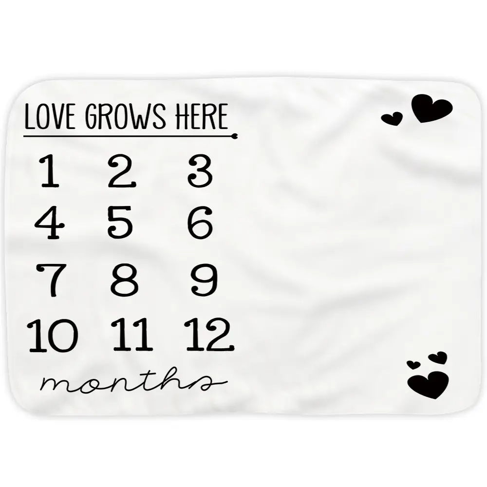 Baby Boy And Girl Milestone Blanket 6 Baby Boy And Girl Milestone Blanket 5
