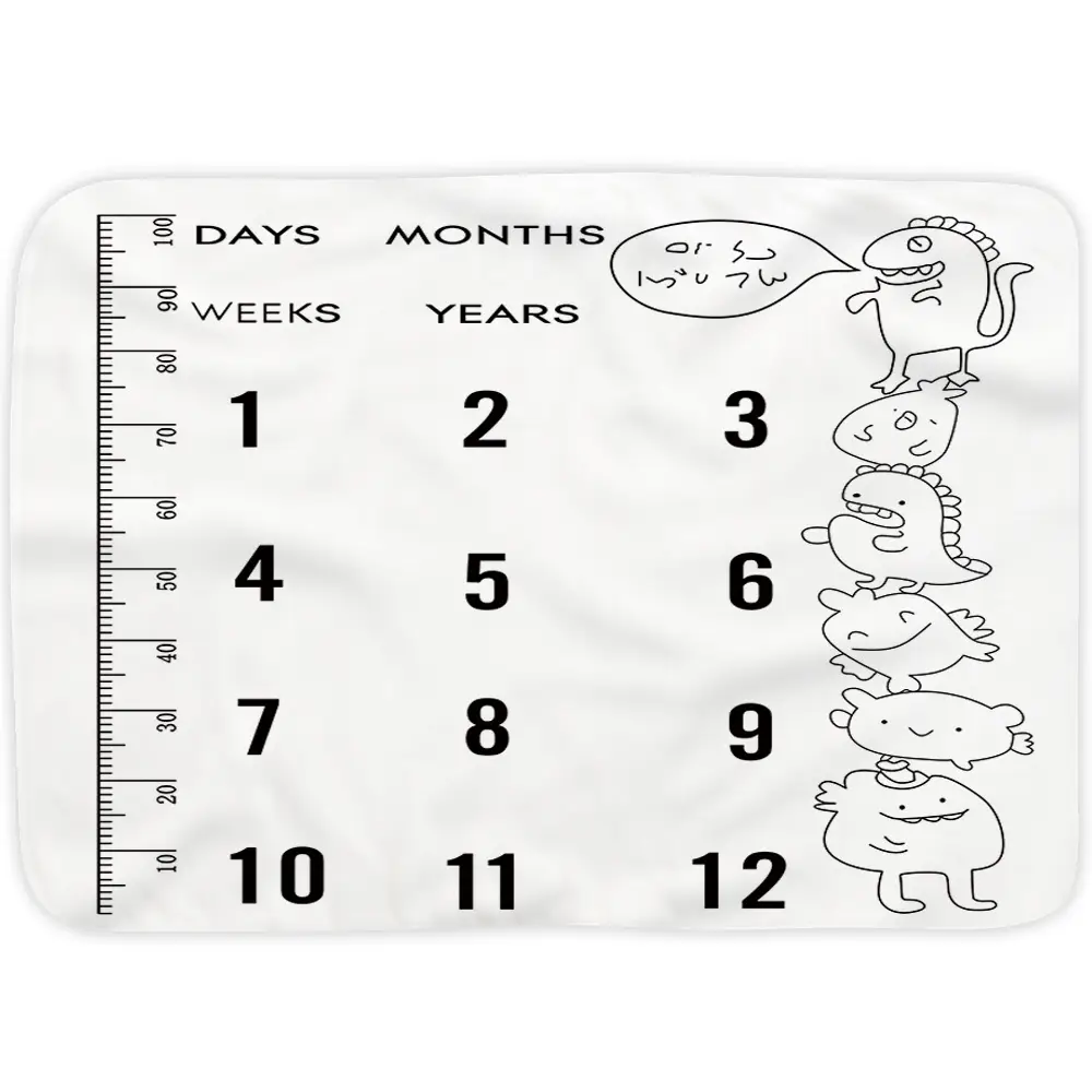 Baby Boy And Girl Milestone Blanket 8 Baby Boy And Girl Milestone Blanket 7