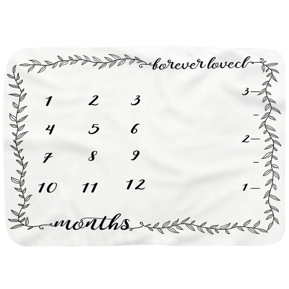 Baby Boy And Girl Milestone Blanket 9 Baby Boy And Girl Milestone Blanket 8