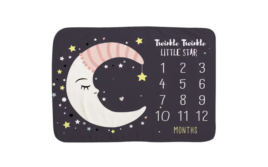 Baby Milestone Blanket Moon