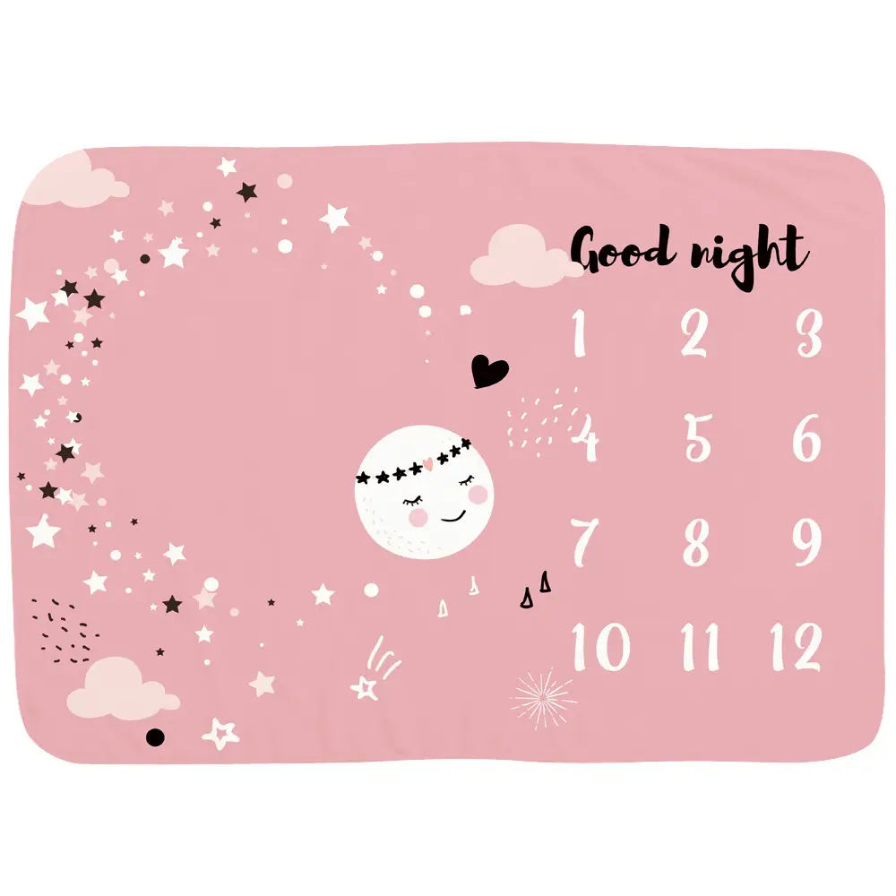 Baby Milestone Blanket Moon 11
