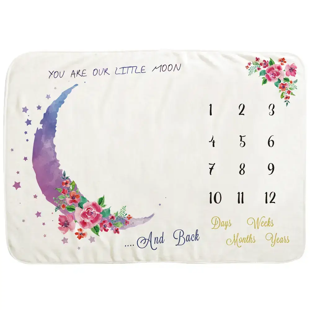 Baby Milestone Blanket Moon 5