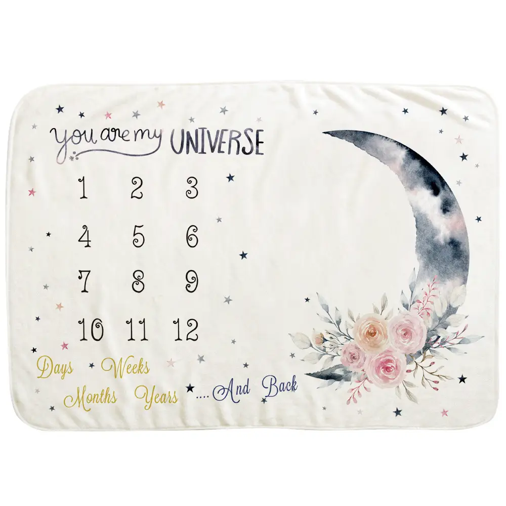 Baby Milestone Blanket Moon 7