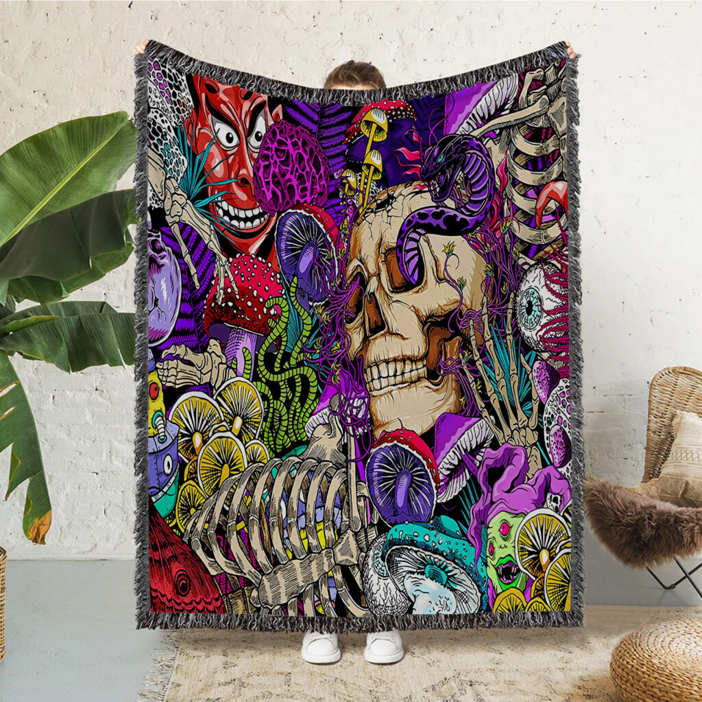 Beautiful Mushroom Flannel Blanket 4 Beautiful Mushroom Flannel Blanket 3