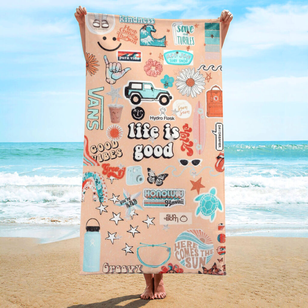 Better Life Travel Beach Towel 5 Better Life Travel Beach Towel 4