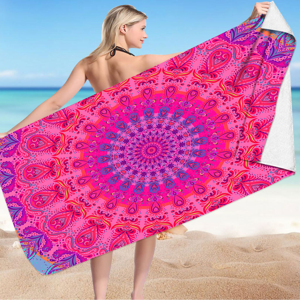 Boho Mandala Beach Towel 6 Boho Mandala Beach Towel 5