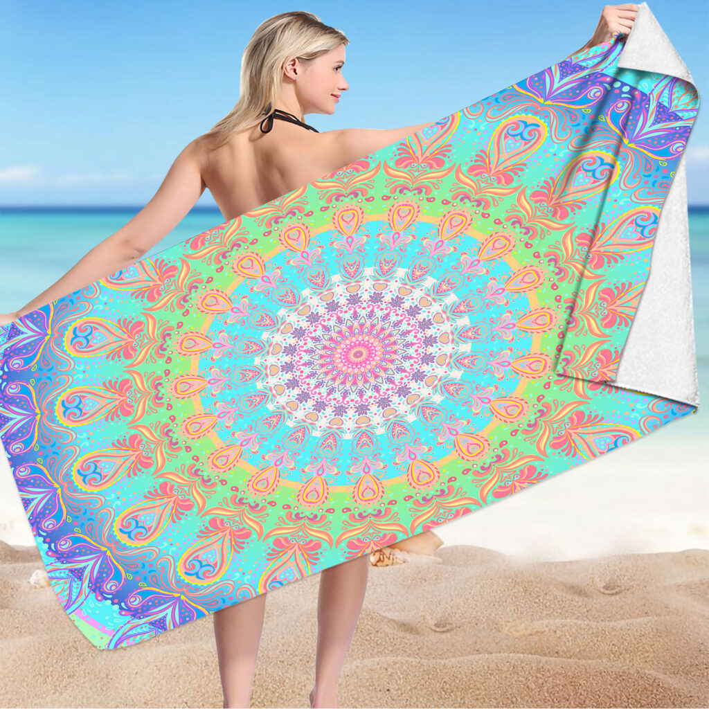 Boho Mandala Beach Towel 8 Boho Mandala Beach Towel 7