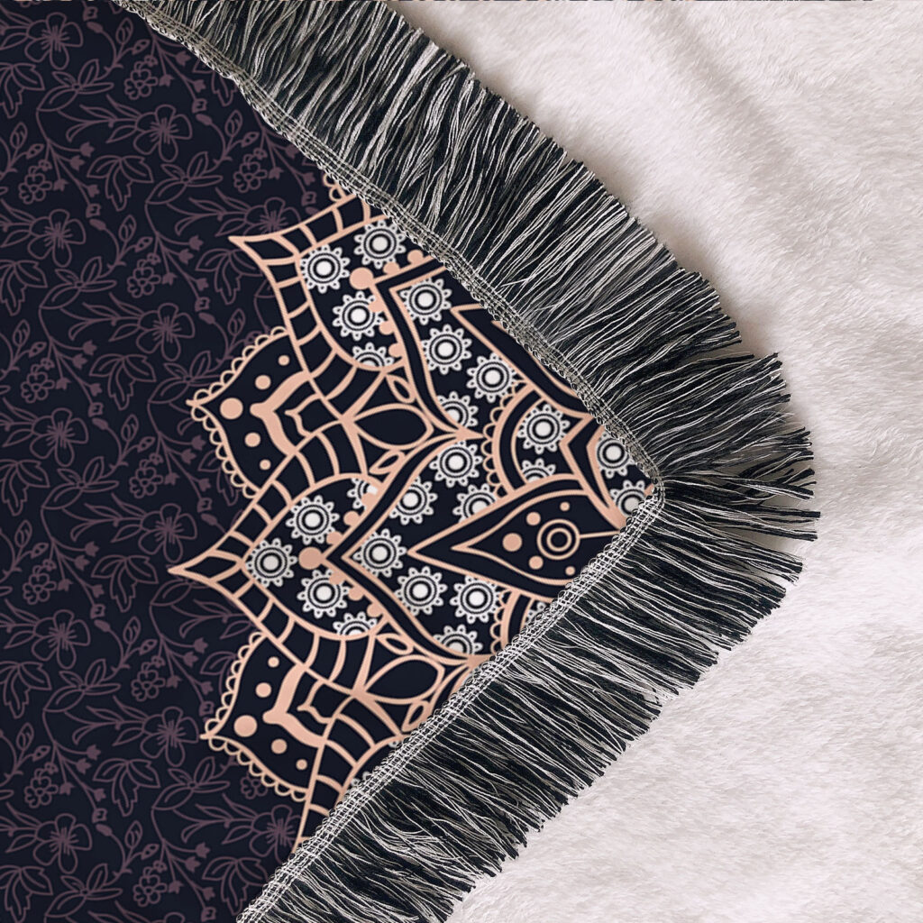 Boho Mandala Flannel Blanket 12