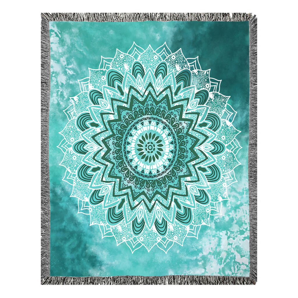 Boho Mandala Flannel Blanket 8