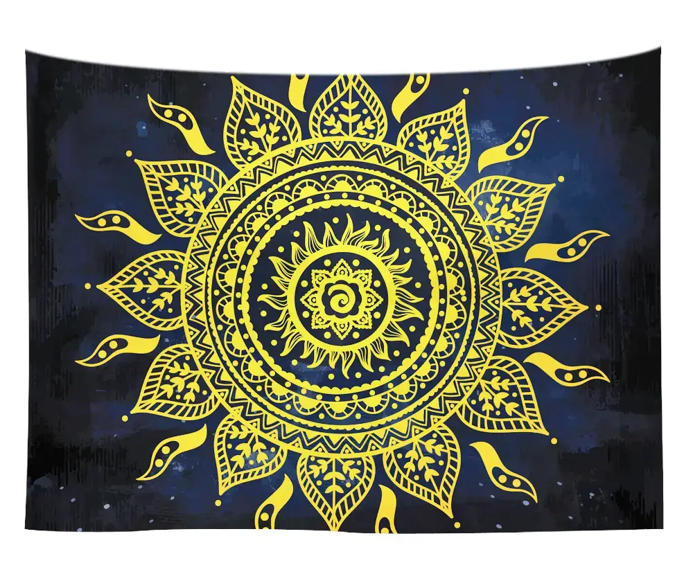 Boho Mandala Sun Moon Wall Tapestry 10