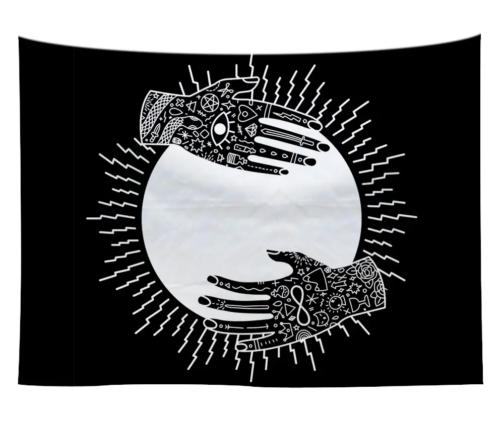 Boho Mandala Sun Moon Wall Tapestry 14