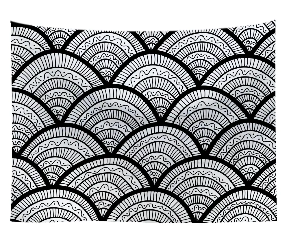 Boho Mandala Sun Moon Wall Tapestry 16