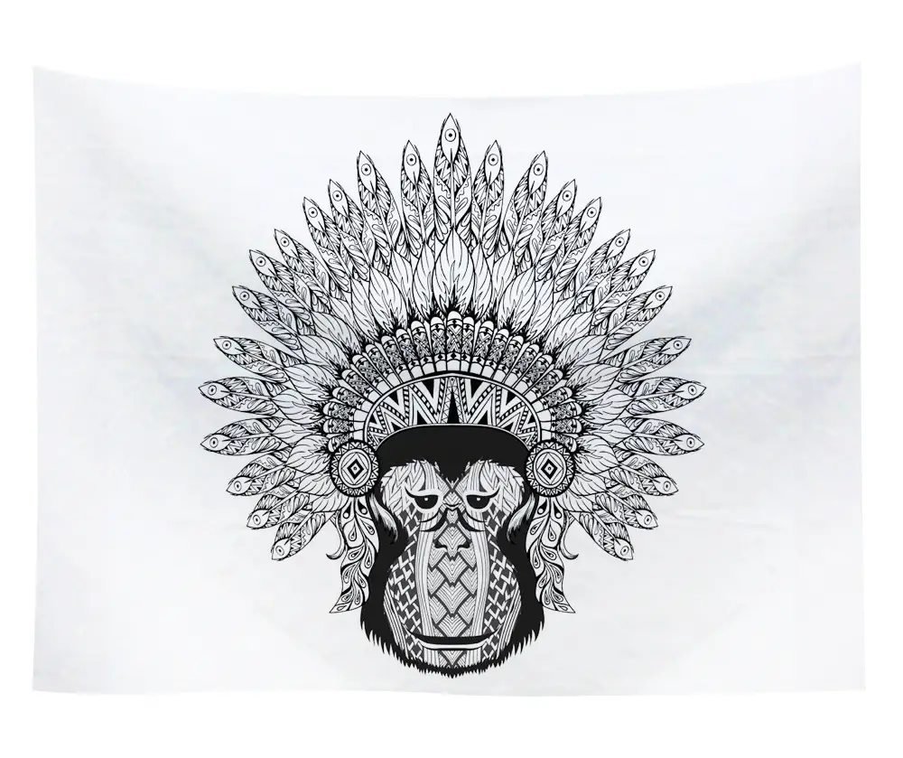 Boho Mandala Sun Moon Wall Tapestry 34