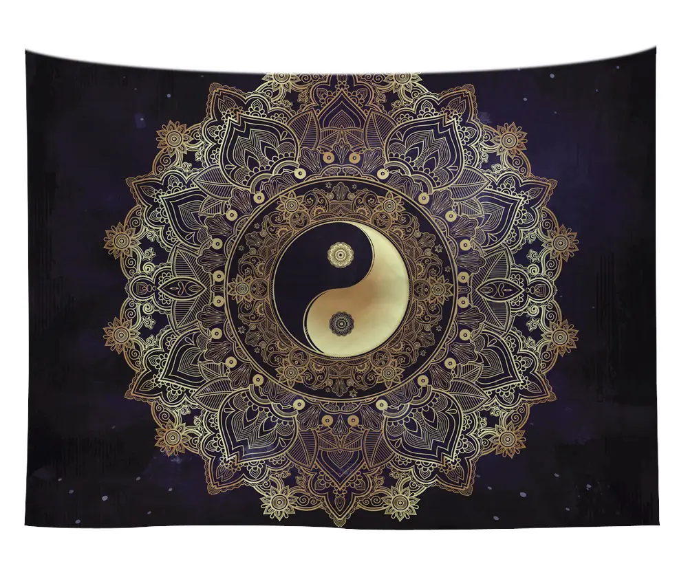 Boho Mandala Sun Moon Wall Tapestry 6