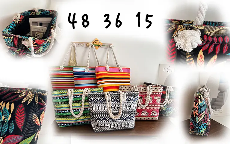 Summer Women's Canvas Beach Bag With Zipper 1 Canvas-Beach-Bag-With-Zipper-main