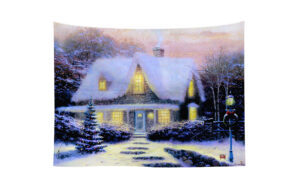Christmas Snow Painting Wall Tapestry