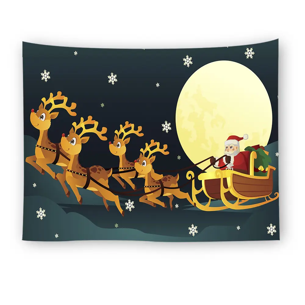 Christmas Snowman Wall Tapestry 10