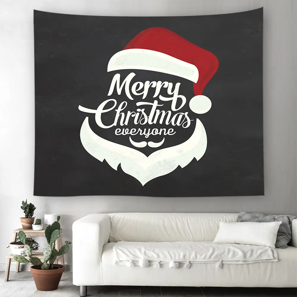 Christmas Snowman Wall Tapestry 4