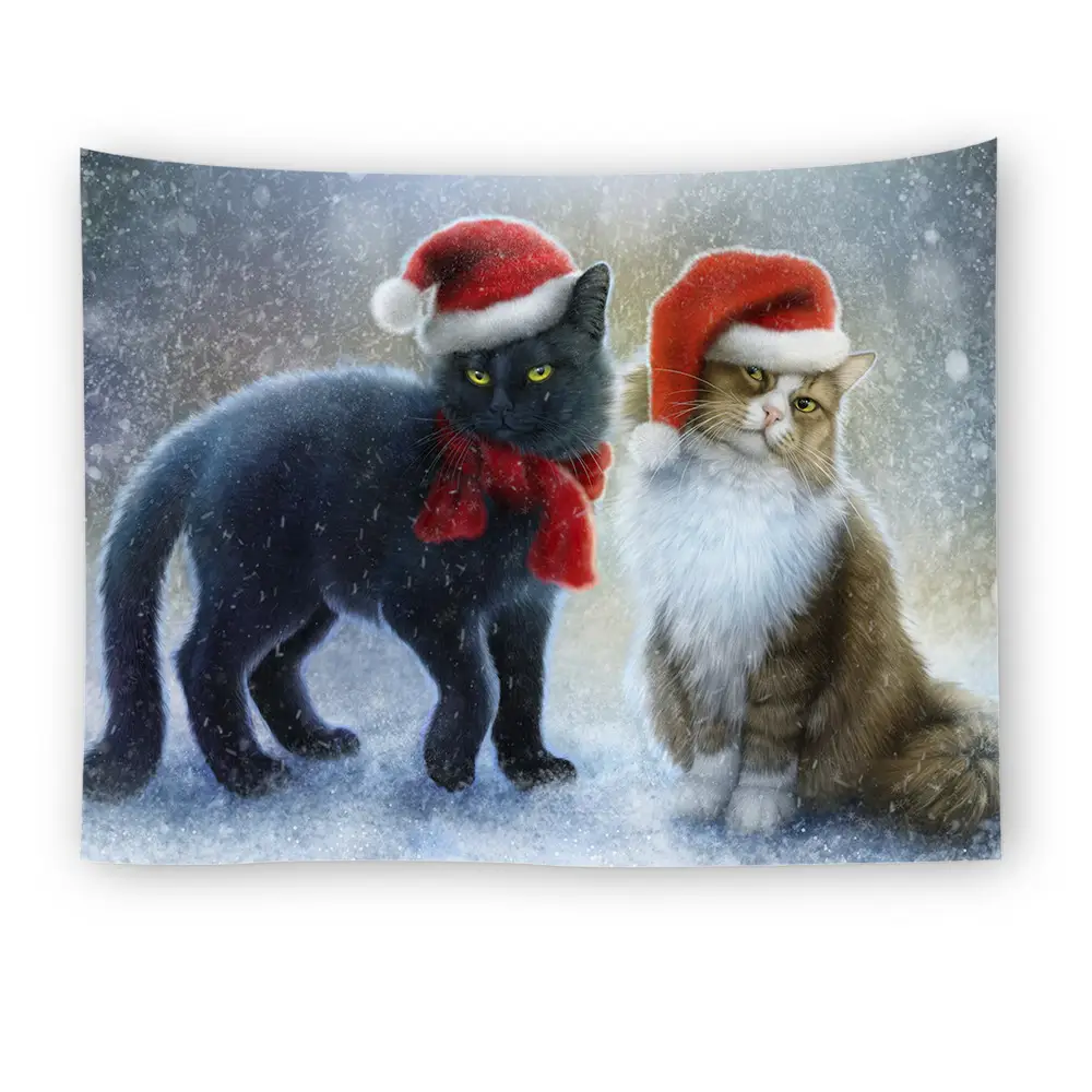 Christmas Snowman Wall Tapestry 8