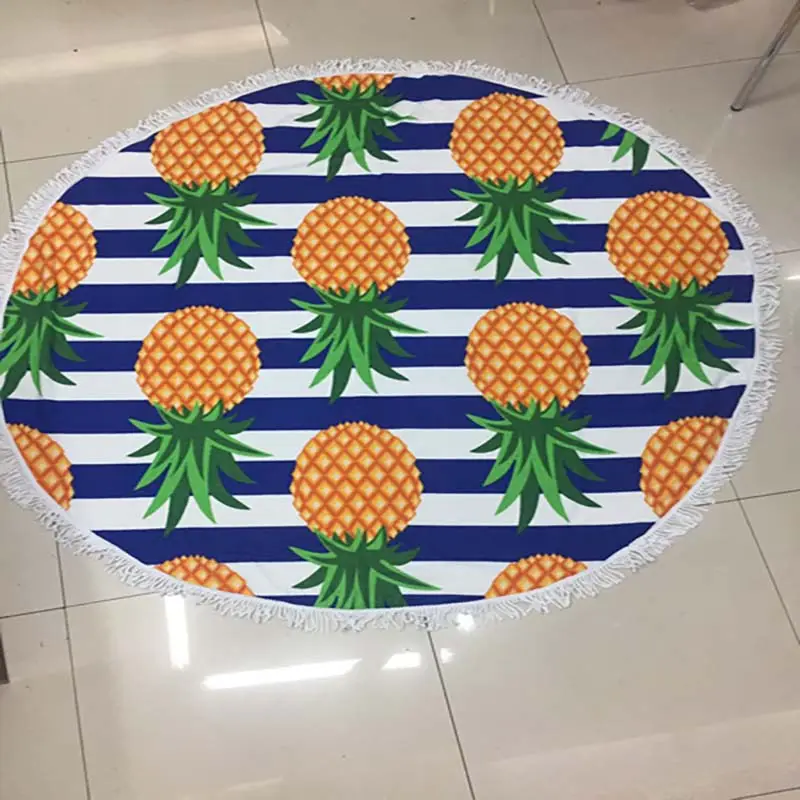 Lefovs High Quality 150cm Round Beach Towels Photos 77 Classic Pattern Round Beach Towel 13