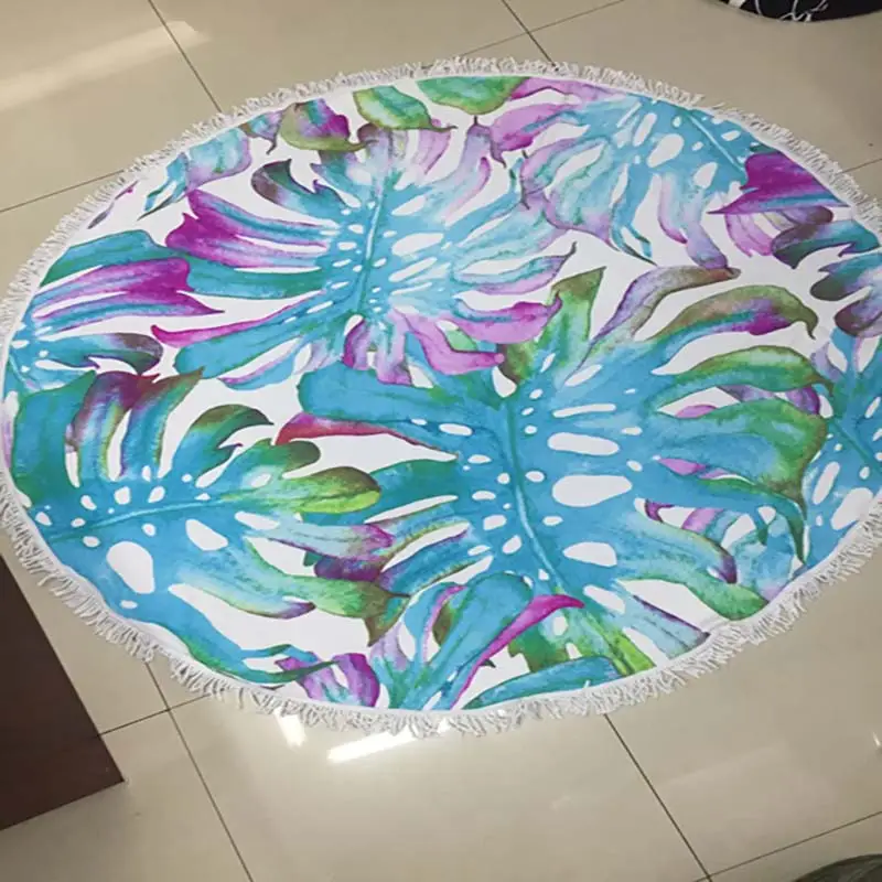 Lefovs High Quality 150cm Round Beach Towels Photos 75 Classic Pattern Round Beach Towel 14
