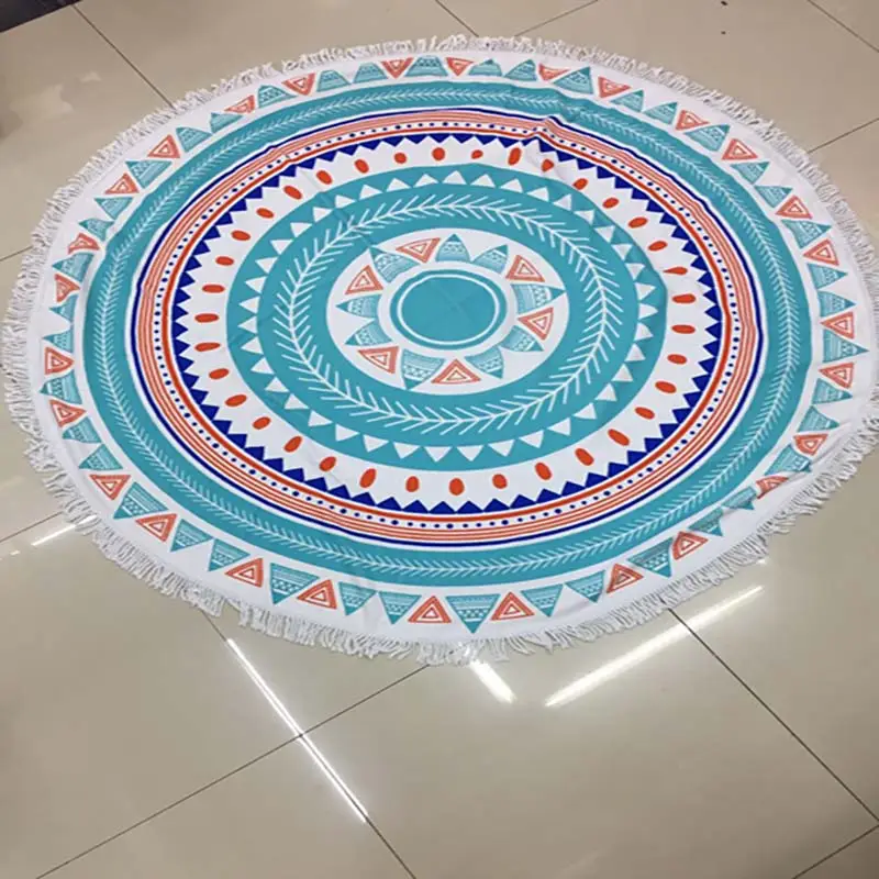 Lefovs High Quality 150cm Round Beach Towels Photos 63 Classic Pattern Round Beach Towel 23