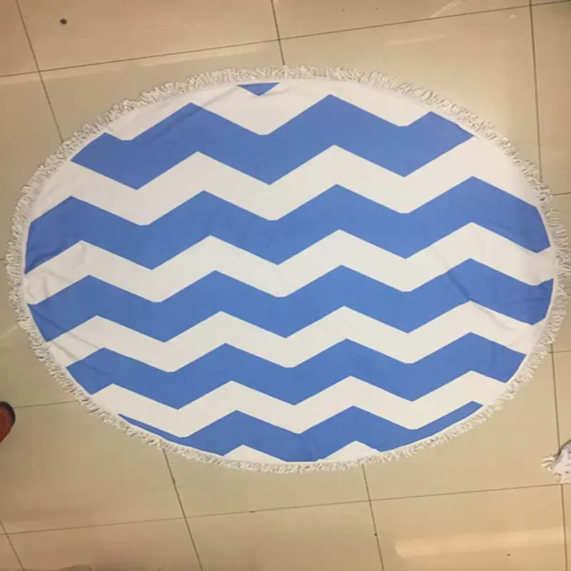 Lefovs High Quality 150cm Round Beach Towels Photos 73 Classic Pattern Round Beach Towel 25