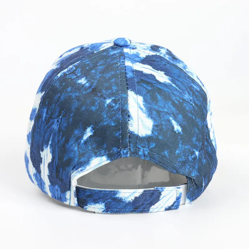 Colorful Rainbow Tie Dye Printed Washed Baseball Cap 8