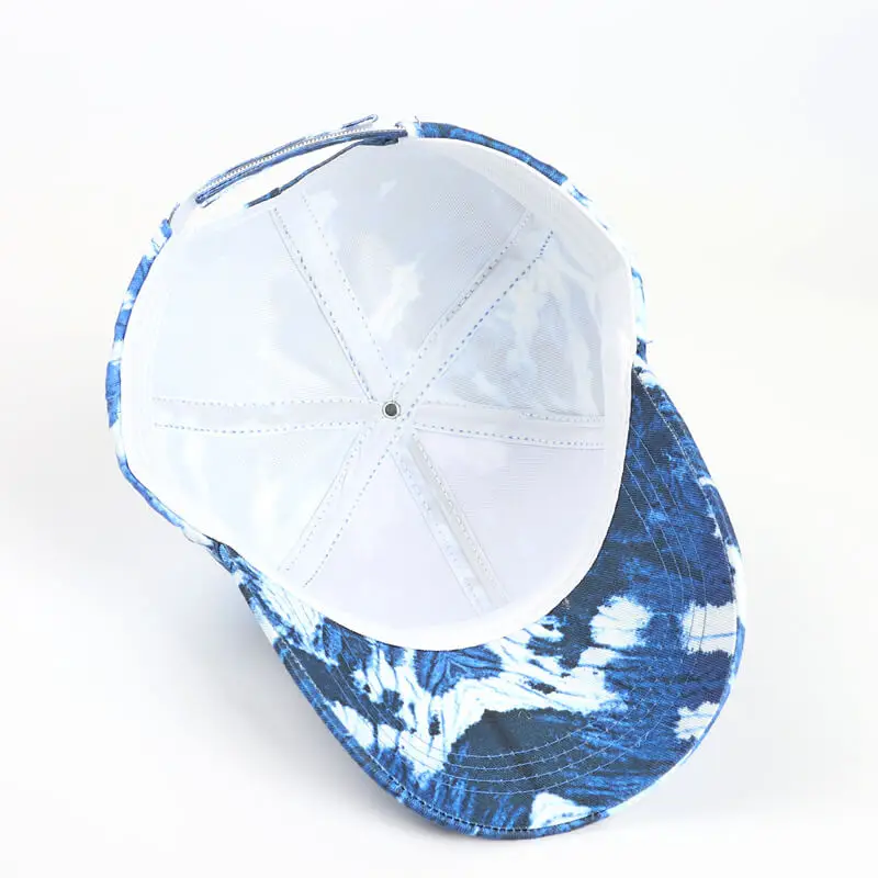 Colorful Rainbow Tie Dye Printed Washed Baseball Cap 9
