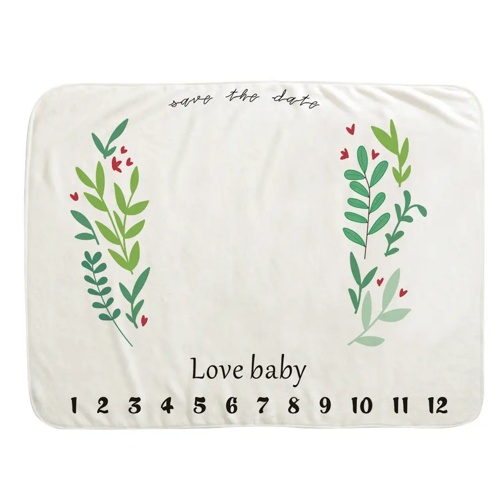 Custom Milestone Baby Blanket 11 Custom Milestone Baby Blanket 10