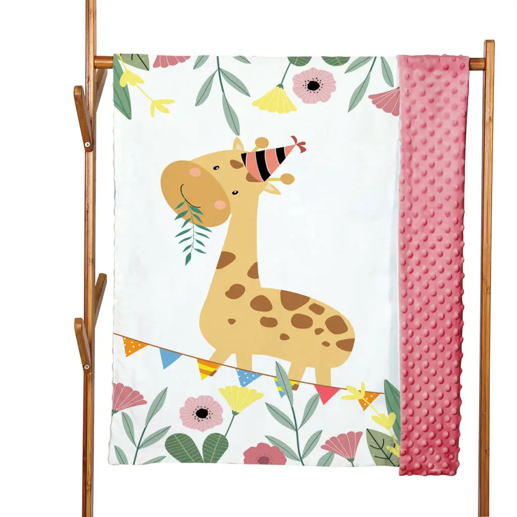 Double Layers Animal Baby Minky Blanket 11