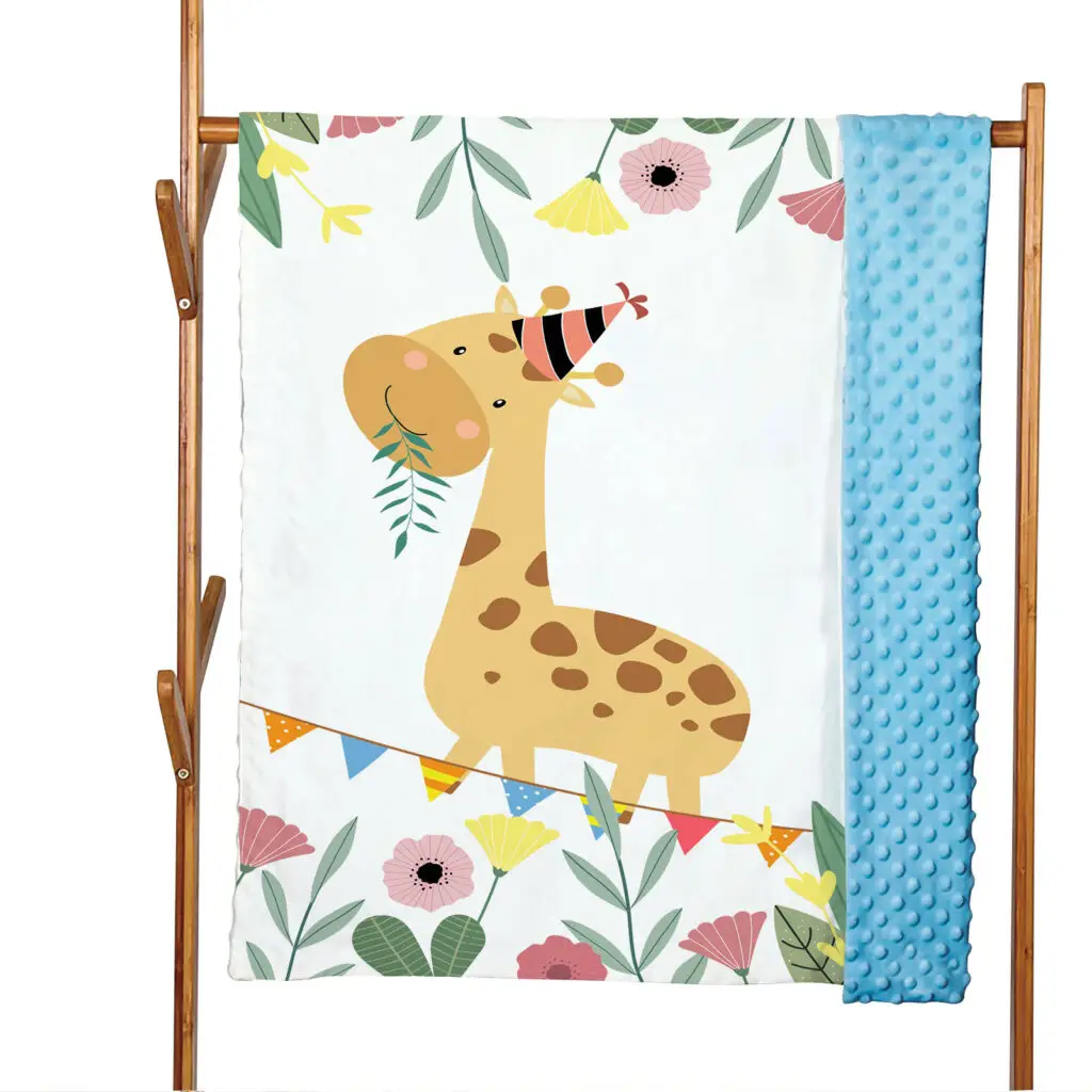 Double Layers Animal Baby Minky Blanket 12