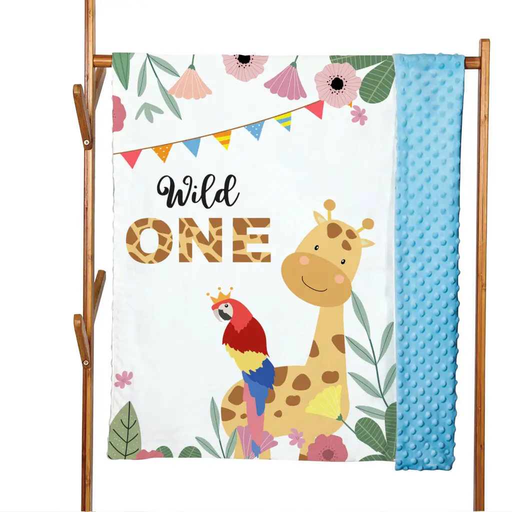 Double Layers Animal Baby Minky Blanket 13