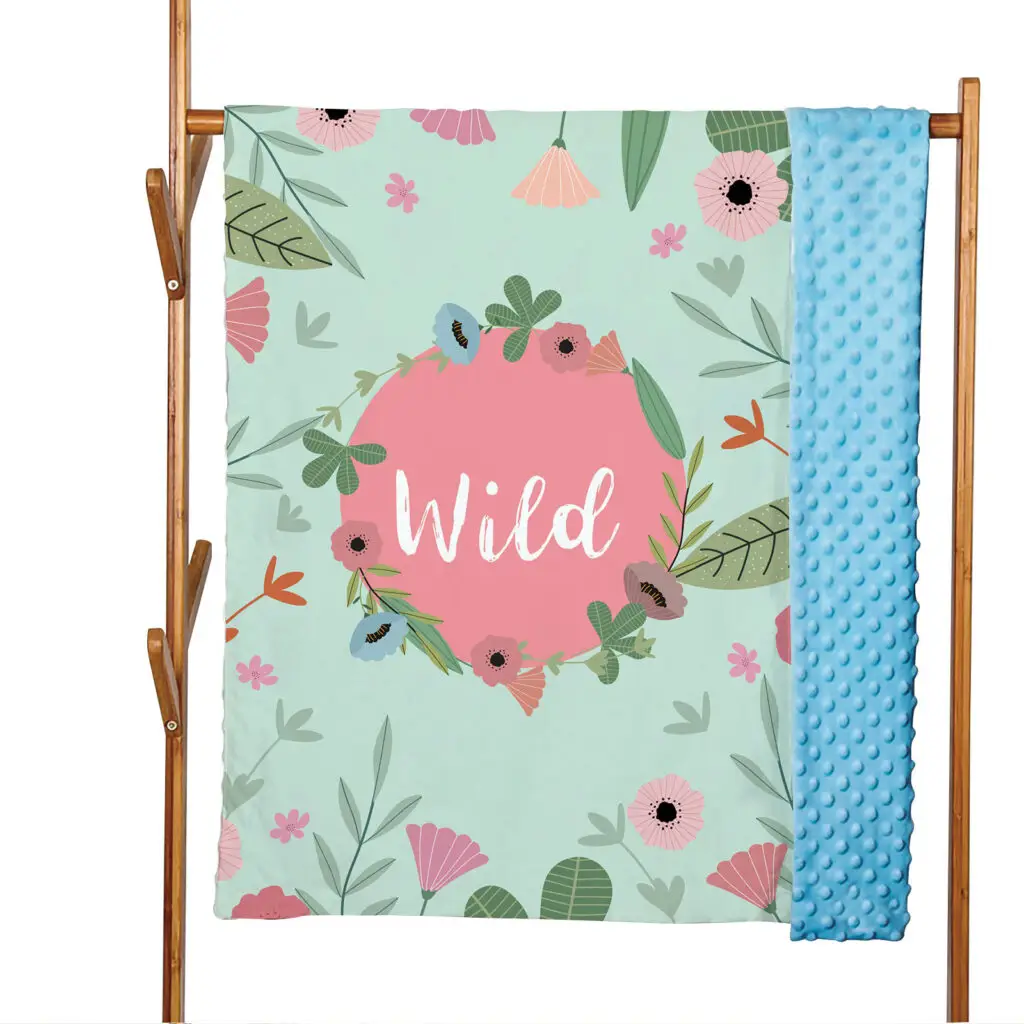 Double Layers Animal Baby Minky Blanket 14