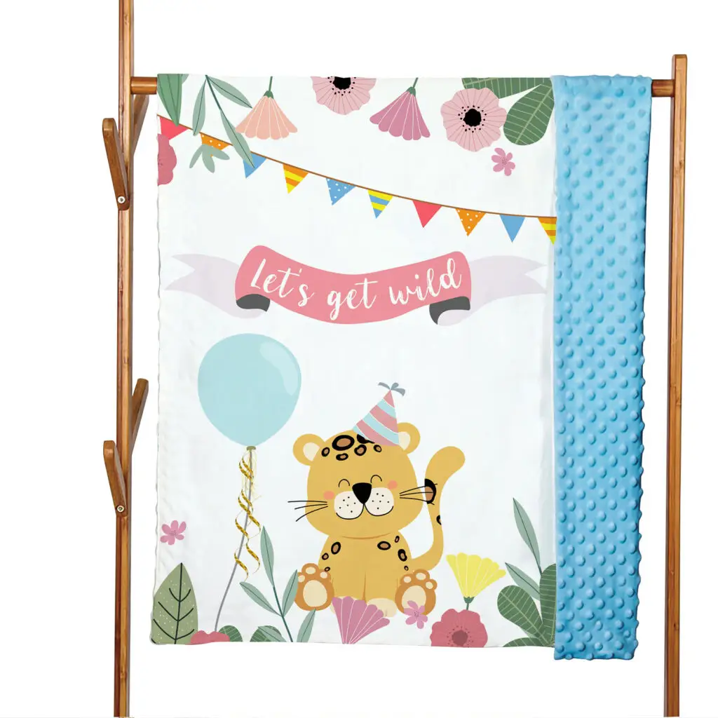 Double Layers Animal Baby Minky Blanket 16
