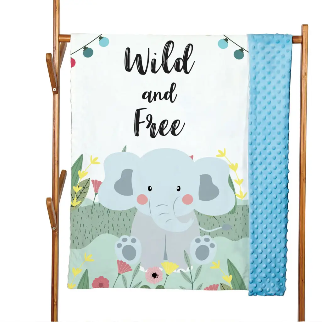 Double Layers Animal Baby Minky Blanket 5