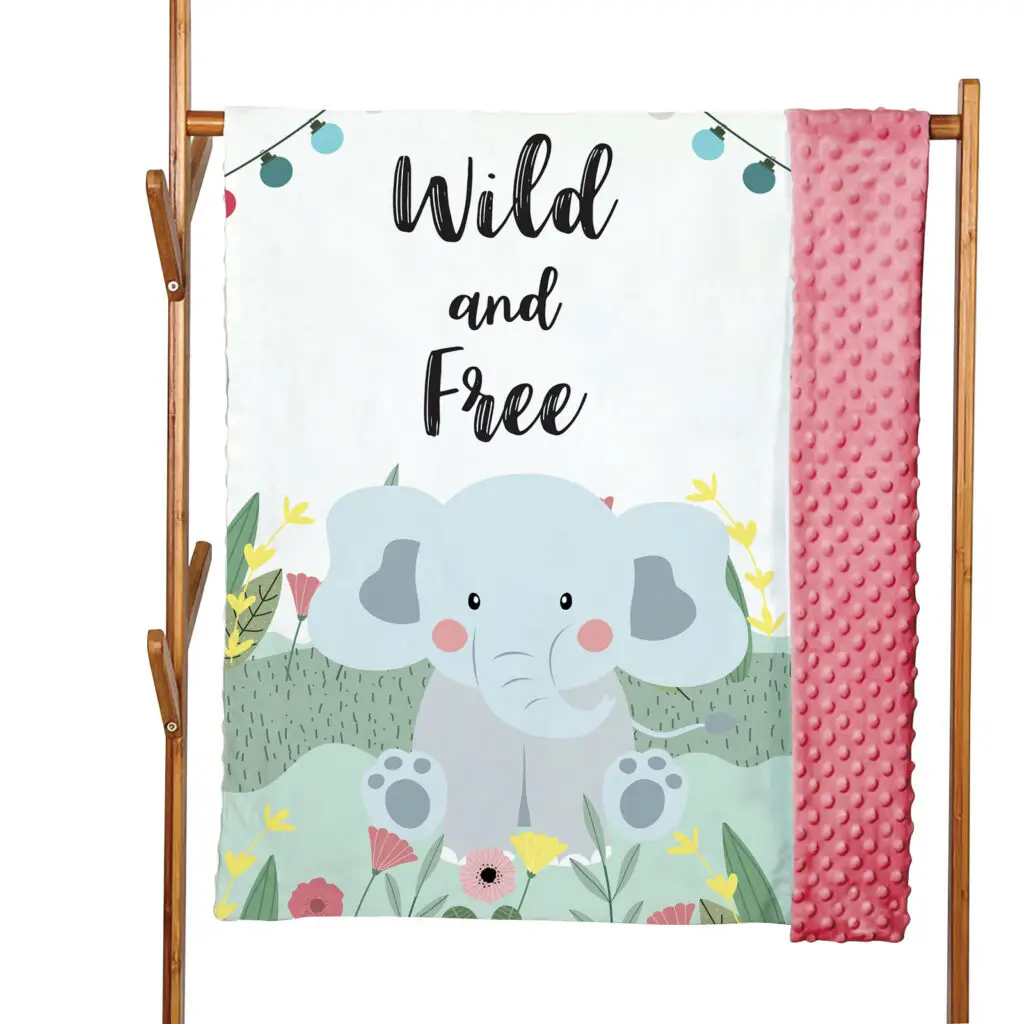 Double Layers Animal Baby Minky Blanket 6