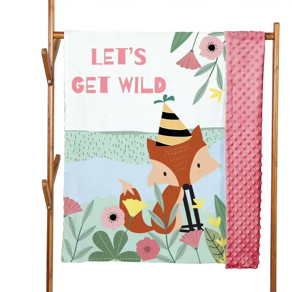 Double Layers Animal Baby Minky Blanket 8