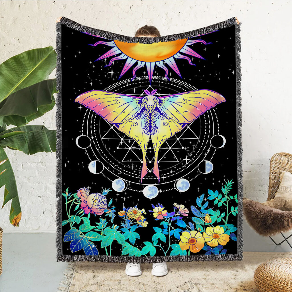 Dreamland Butterfly Flannel Throw Blanket 1