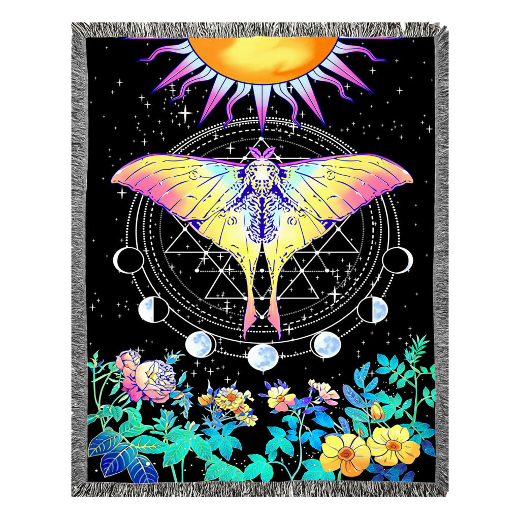 Dreamland Butterfly Flannel Throw Blanket 11