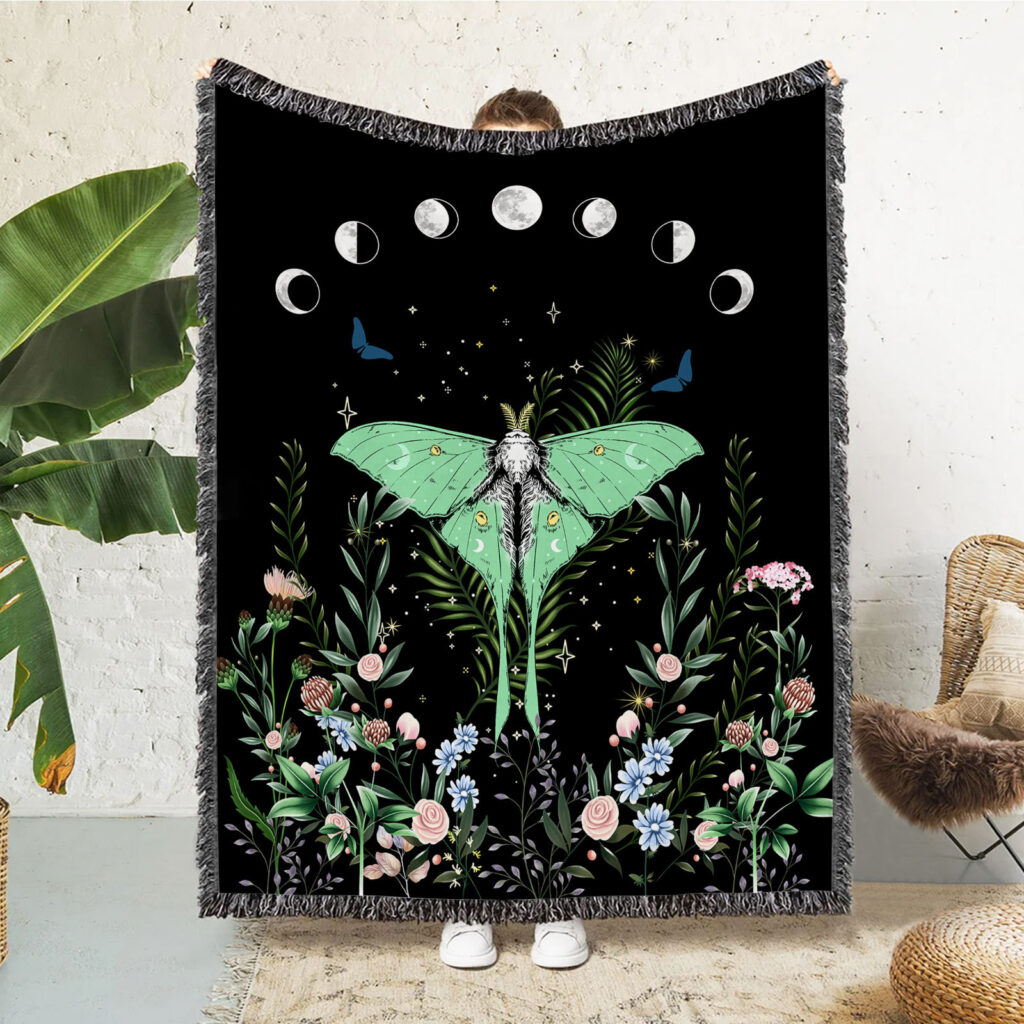 Dreamland Butterfly Flannel Throw Blanket 2