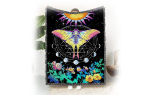 Dreamland Butterfly Flannel Throw Blanket