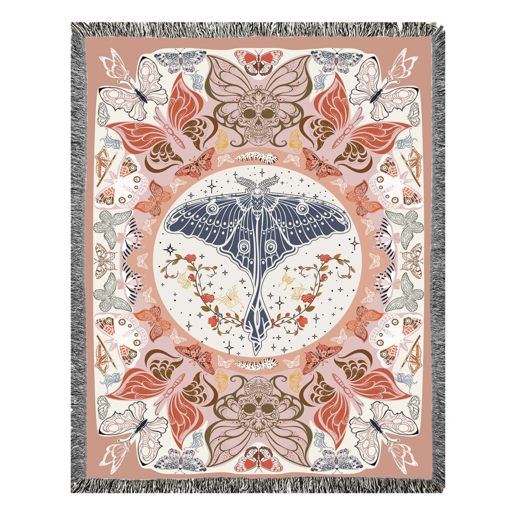 Dreamland Butterfly Flannel Throw Blanket 4