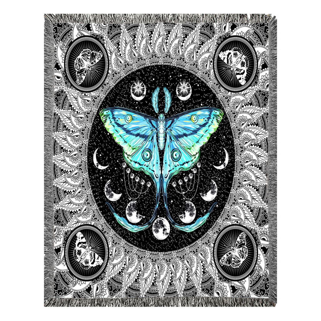 Dreamland Butterfly Flannel Throw Blanket 7