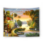 Fairytale World Dreamland Paradise Wall Tapestry