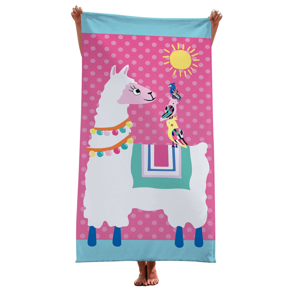 Flamingo Pink Beach Towel For Women 23