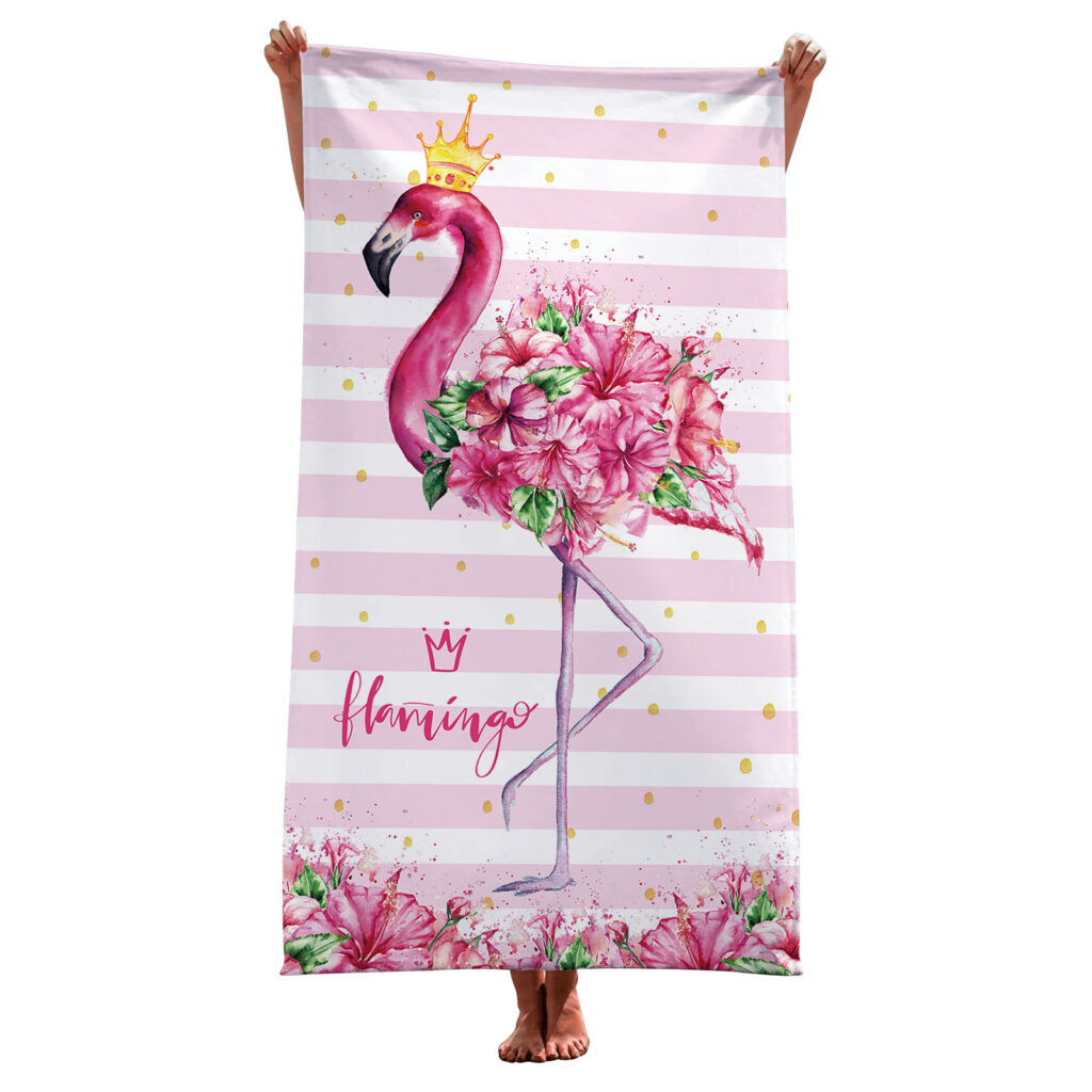 Flamingo Pink Beach Towel For Women 3